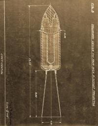old diagram of a rocket
